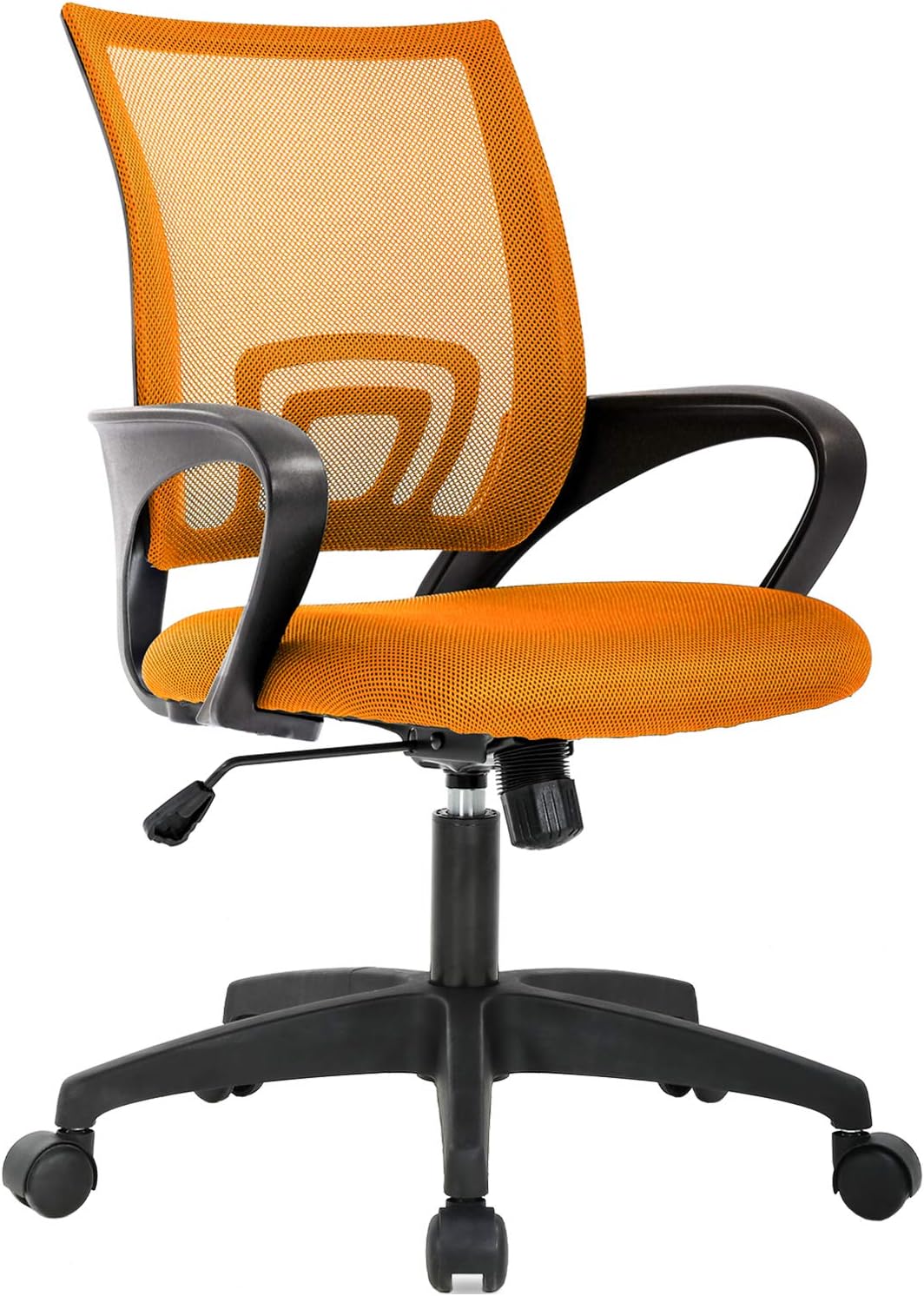 Black Ergonomic Mesh Swivel Chair with Lumbar Support