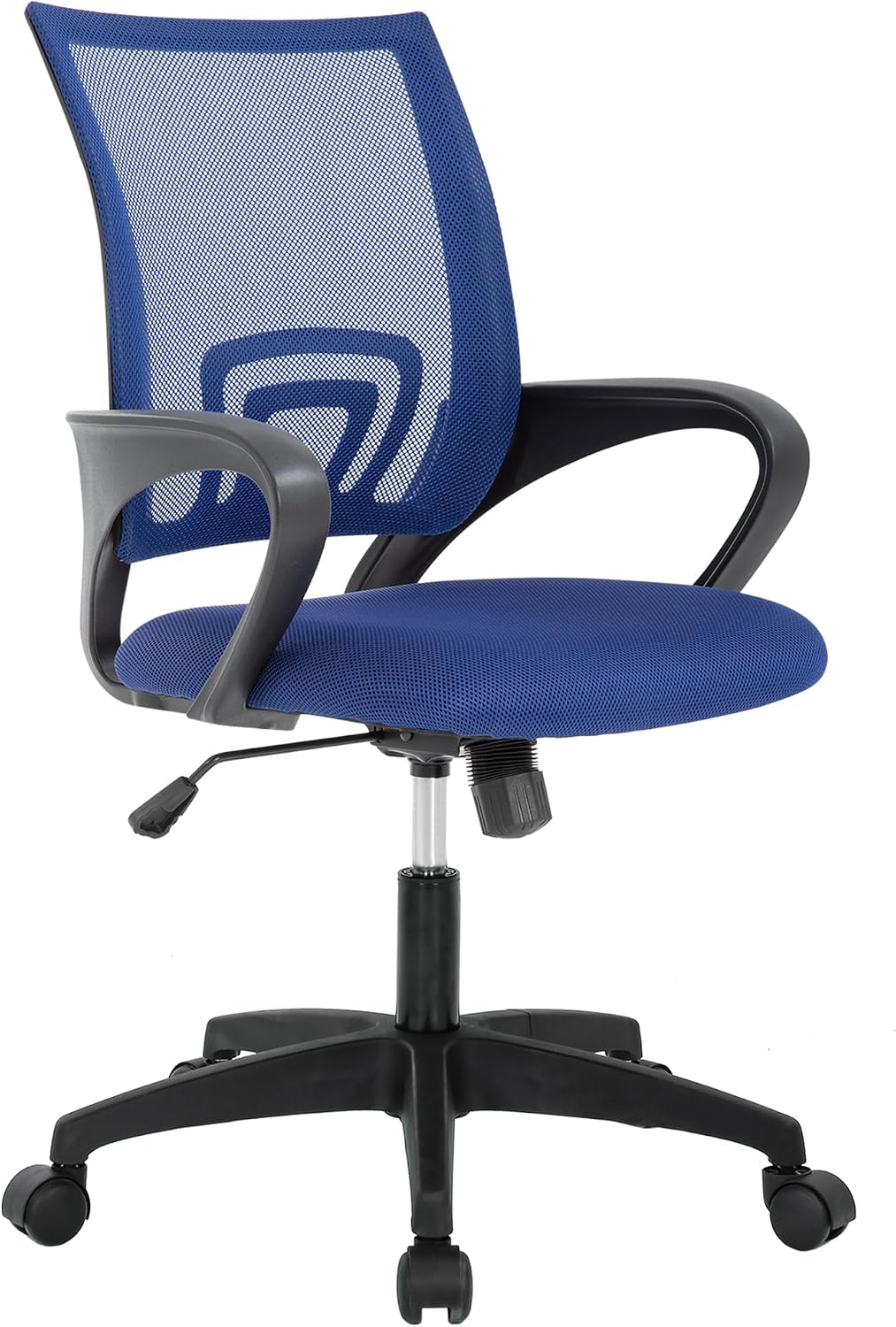 Black Ergonomic Mesh Swivel Chair with Lumbar Support
