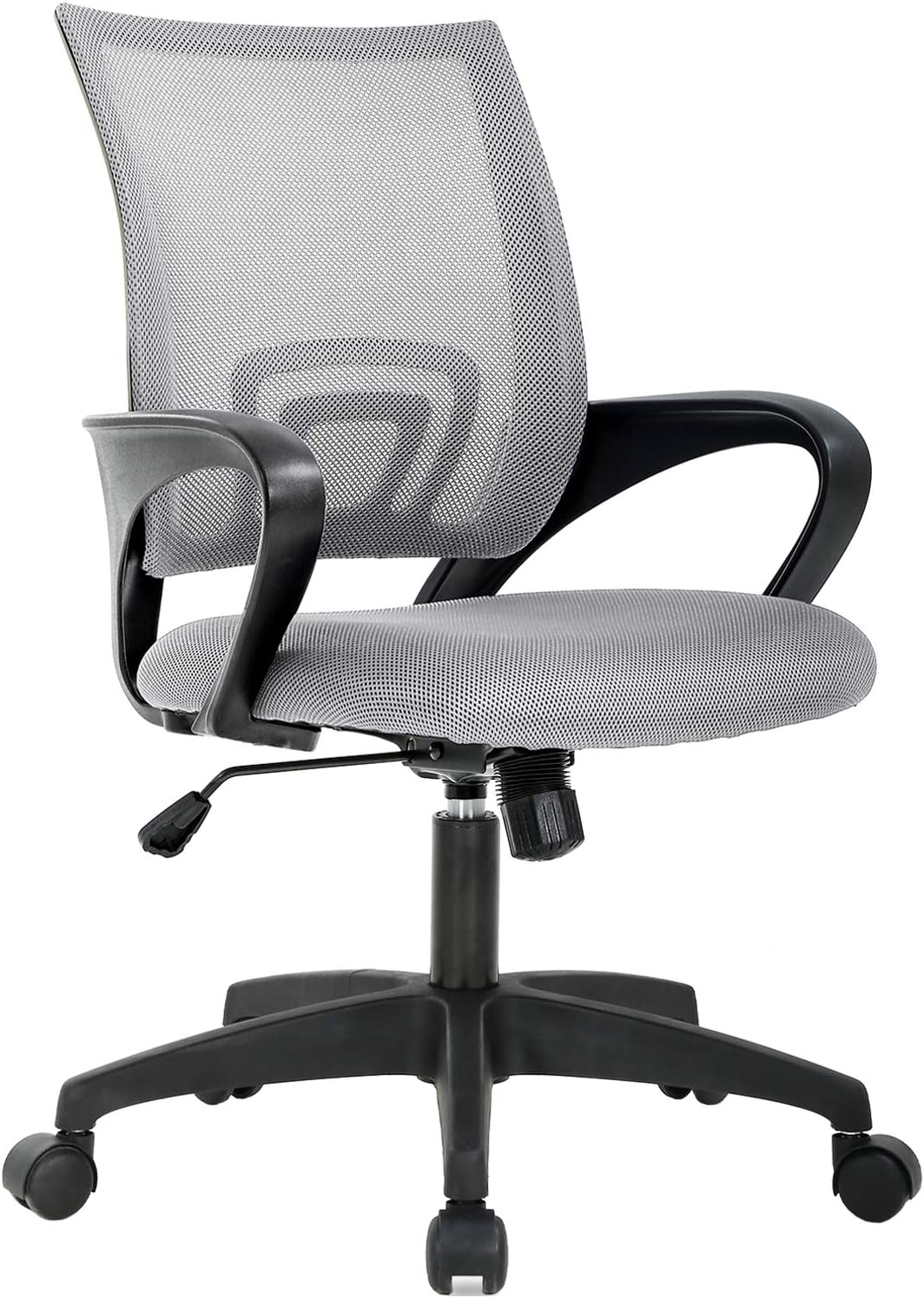 Black Ergonomic Mesh Swivel Chair with Lumbar Support