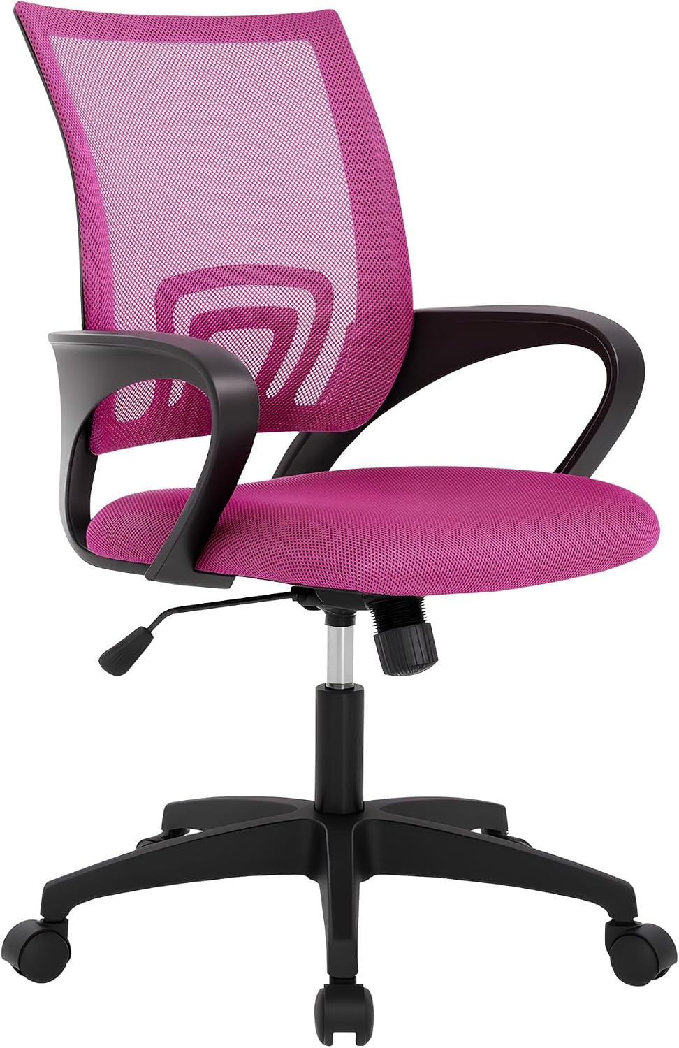 Black Ergonomic Mesh Swivel Chair with Lumbar Support