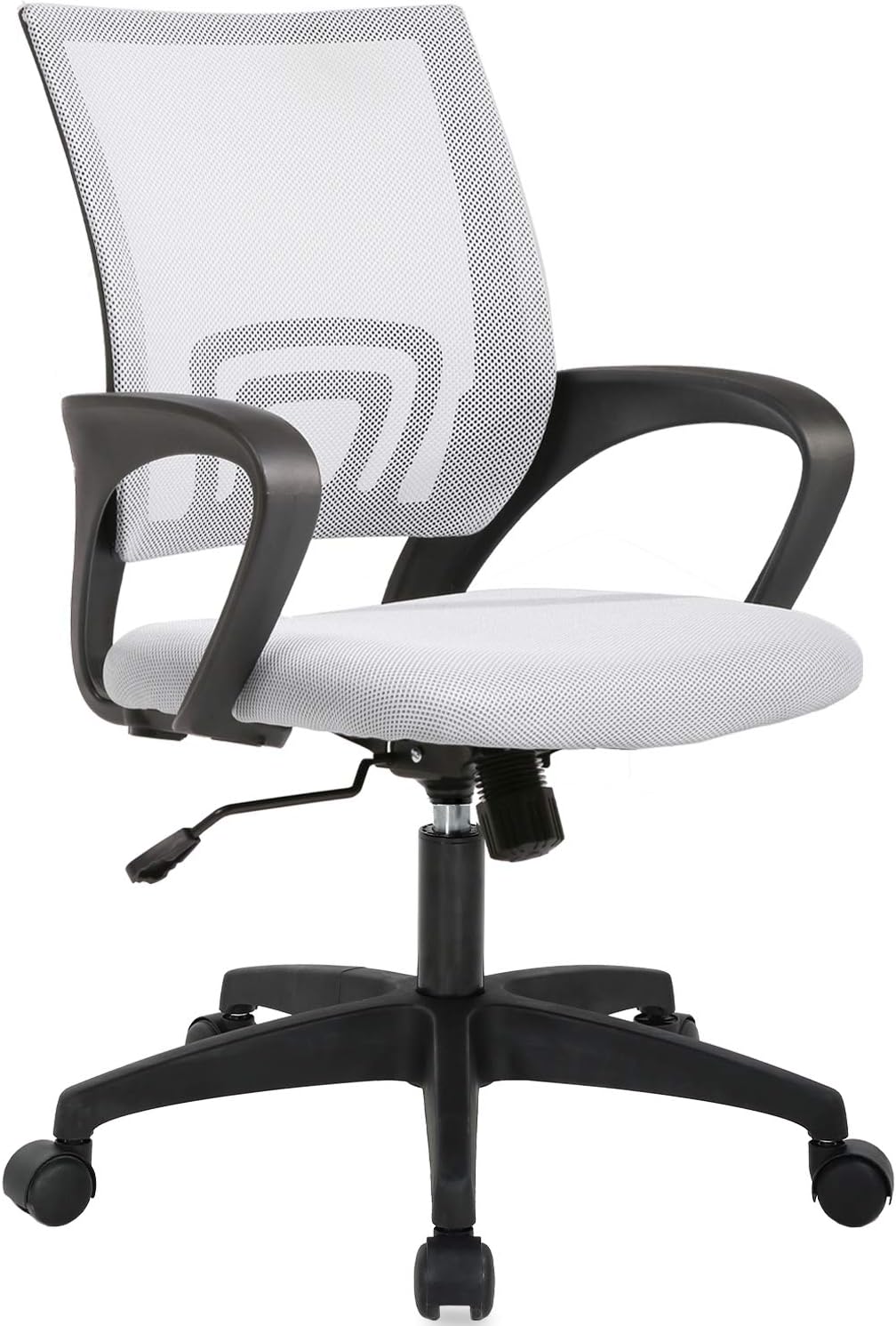 Black Ergonomic Mesh Swivel Chair with Lumbar Support