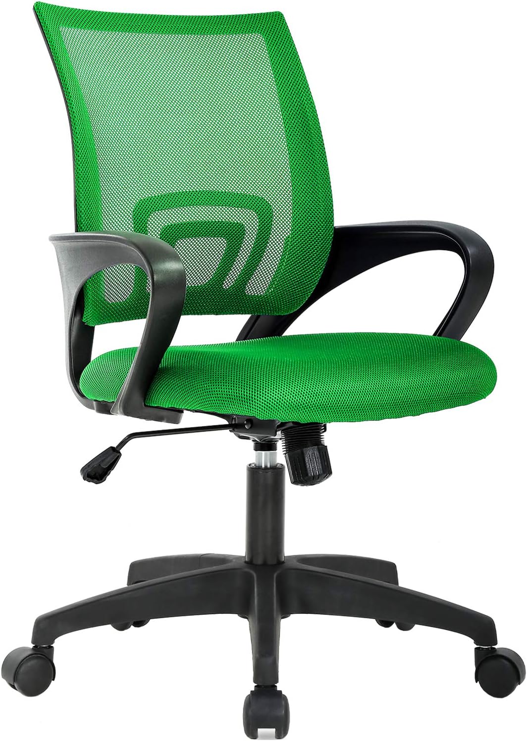 Black Ergonomic Mesh Swivel Chair with Lumbar Support