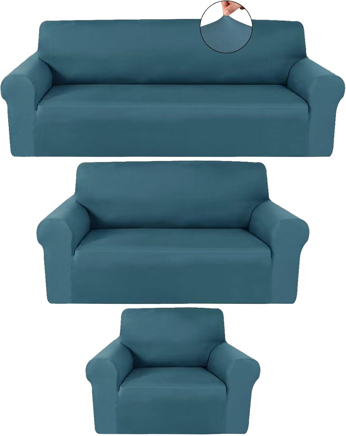 Coffee Brown Sofa Cover Set