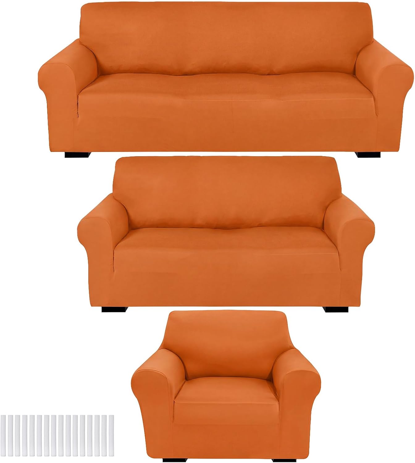Coffee Brown Sofa Cover Set