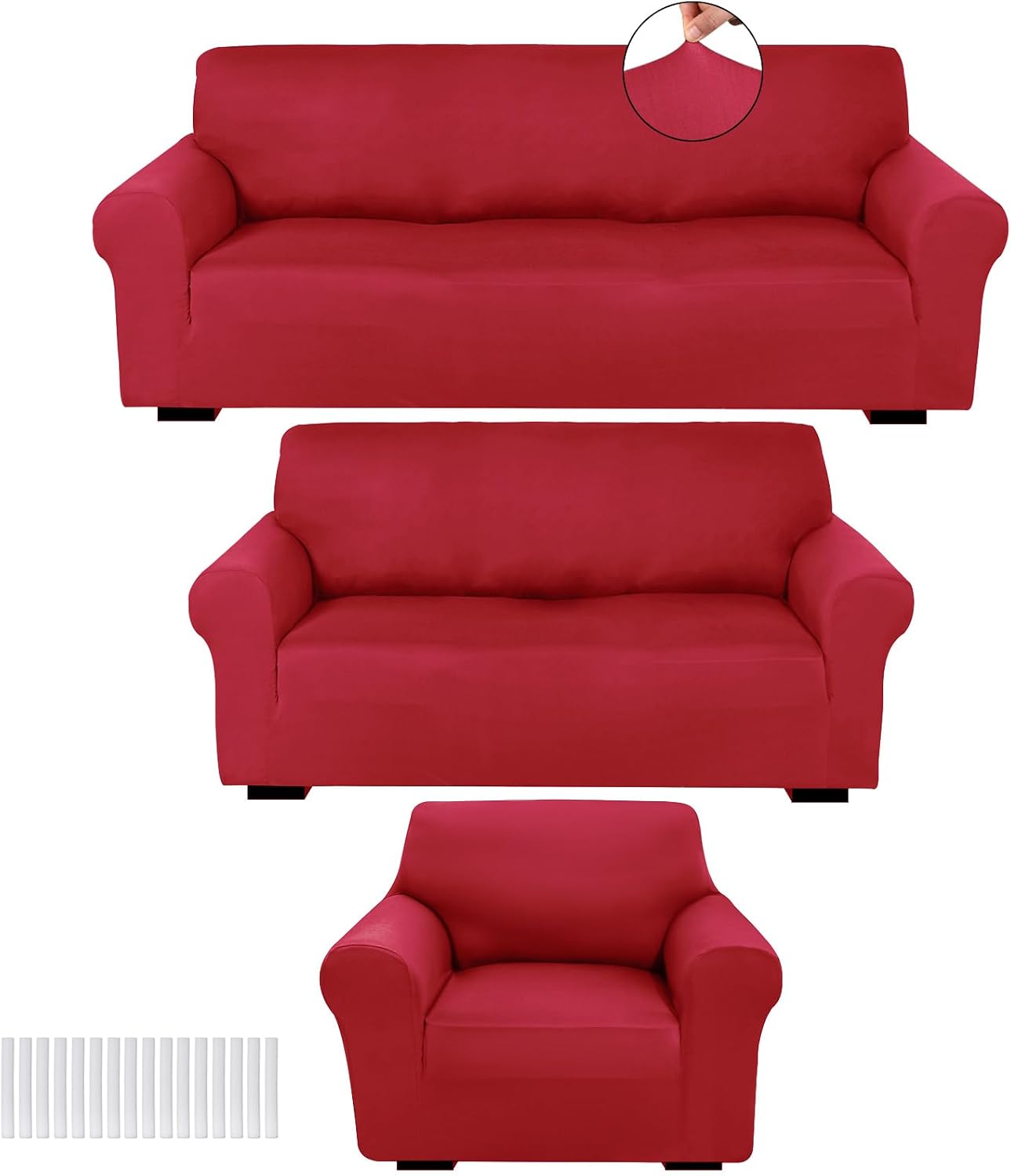 Coffee Brown Sofa Cover Set