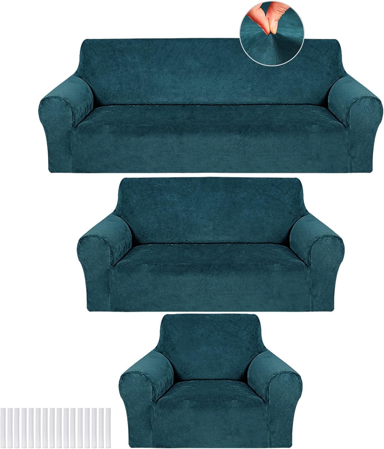 Coffee Brown Sofa Cover Set