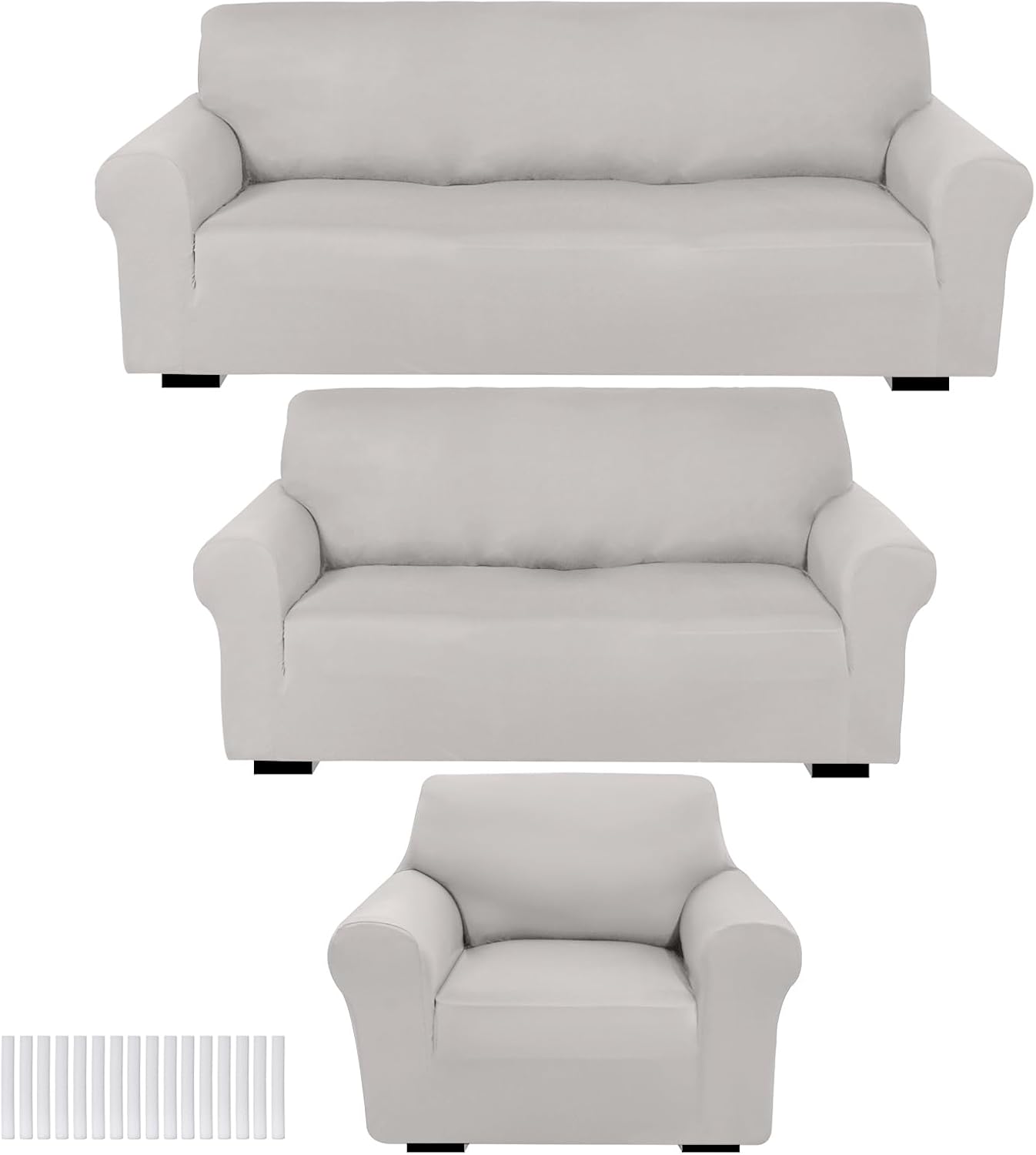 Coffee Brown Sofa Cover Set