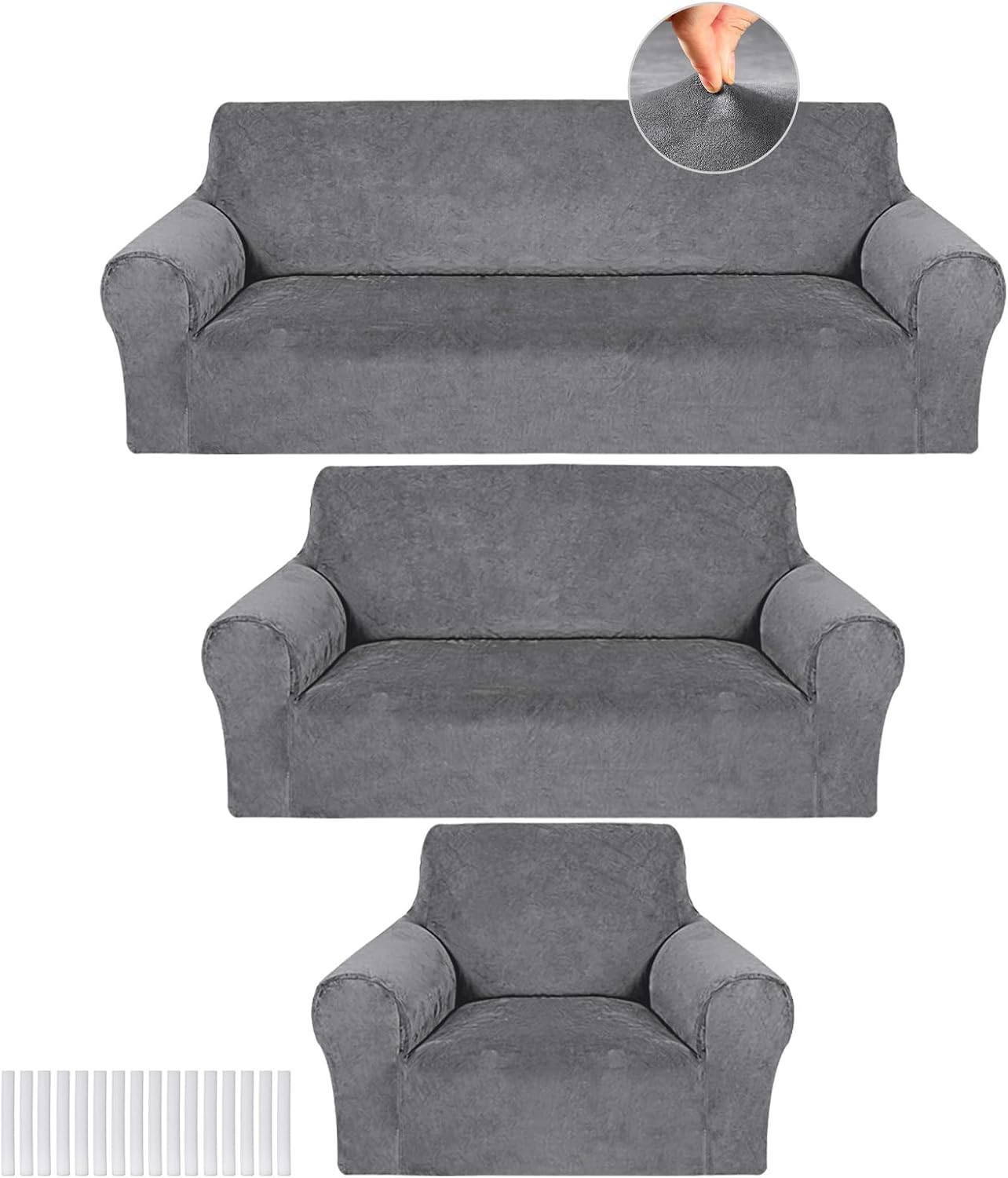 Coffee Brown Sofa Cover Set