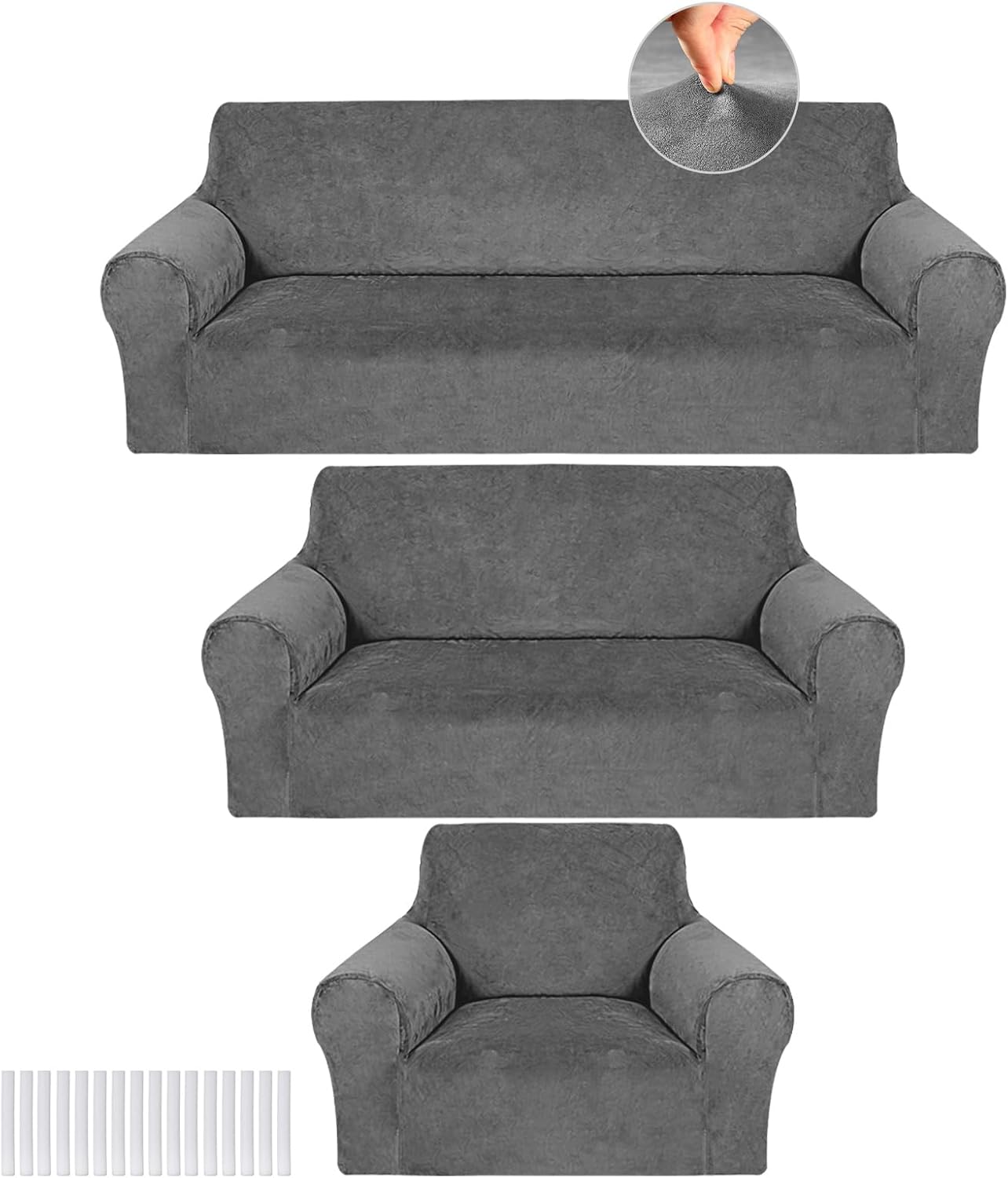 Coffee Brown Sofa Cover Set