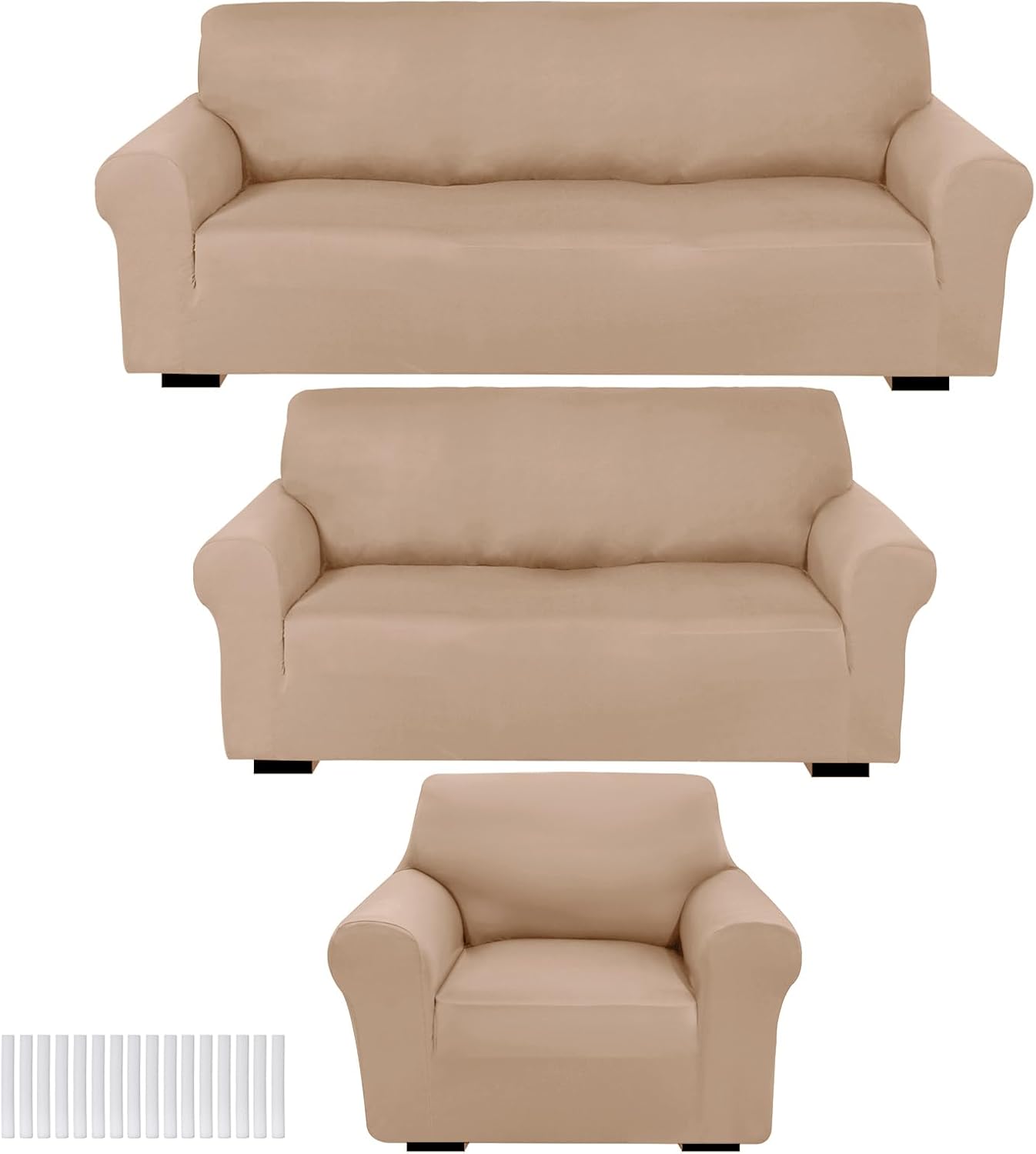Coffee Brown Sofa Cover Set