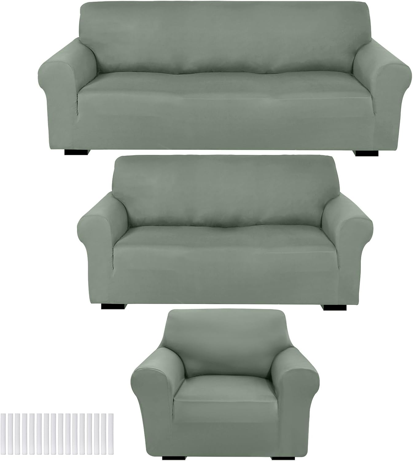 Coffee Brown Sofa Cover Set