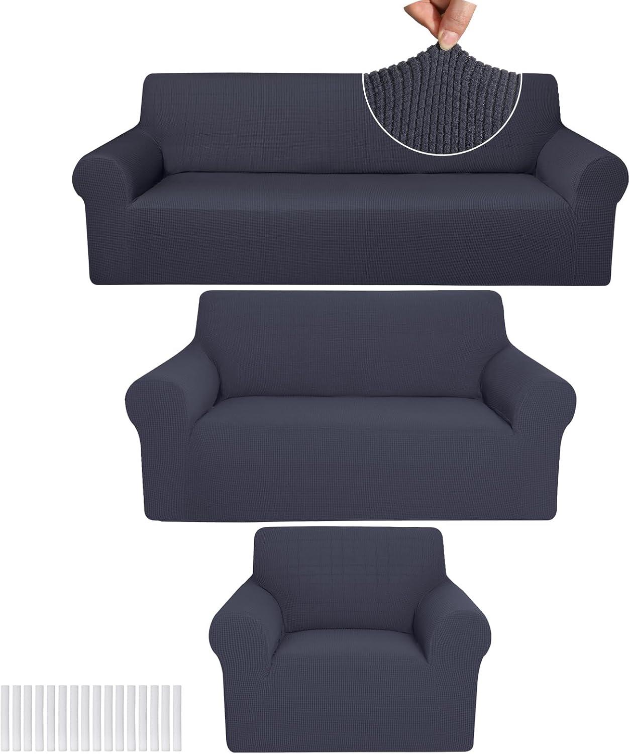 Coffee Brown Sofa Cover Set