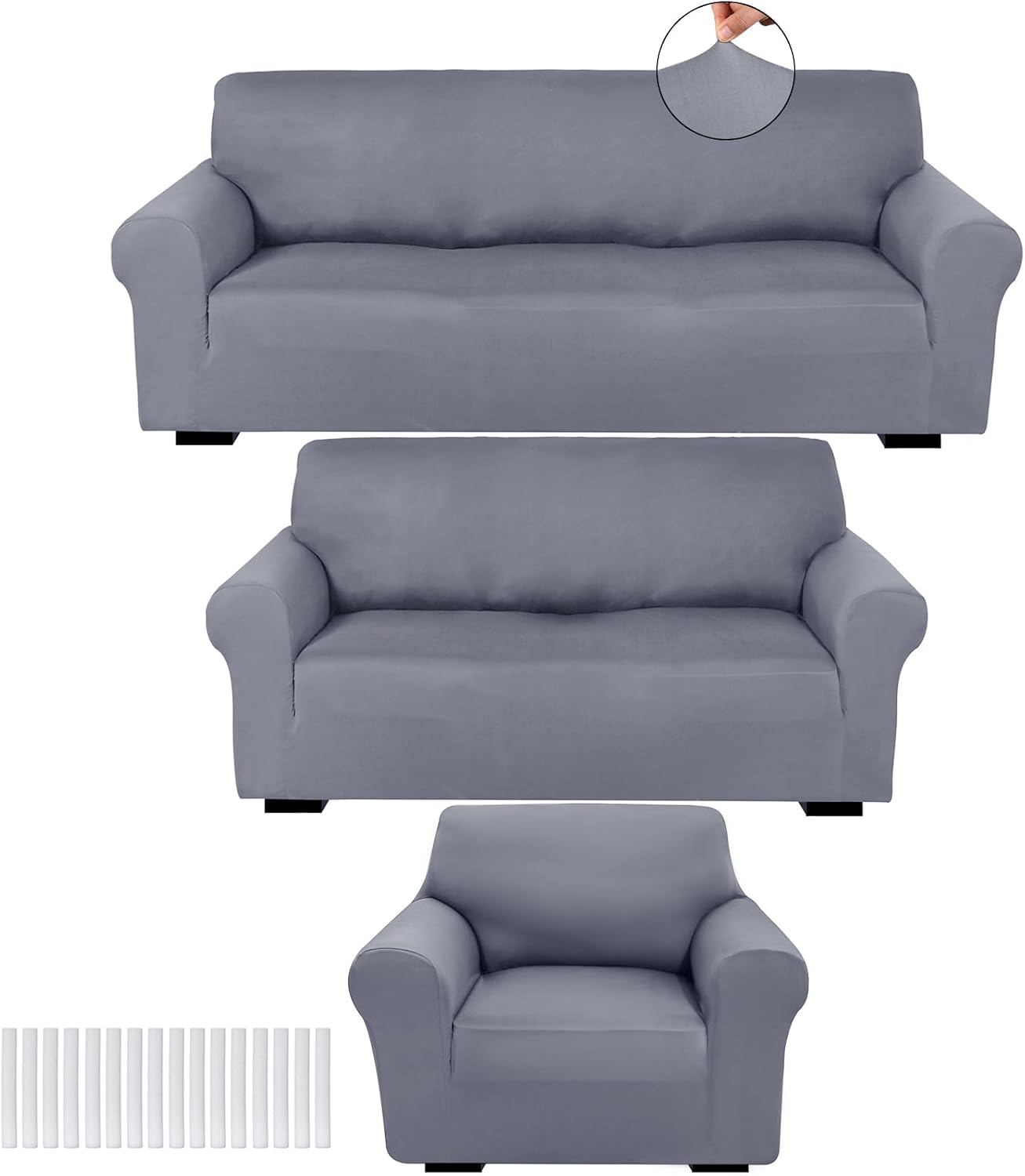 Coffee Brown Sofa Cover Set