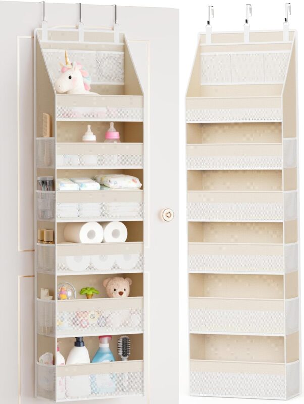 Beige Over Door Organiser
