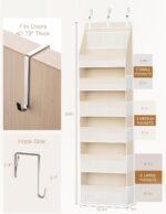 Beige Over Door Organiser