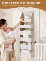 Beige Over Door Organiser