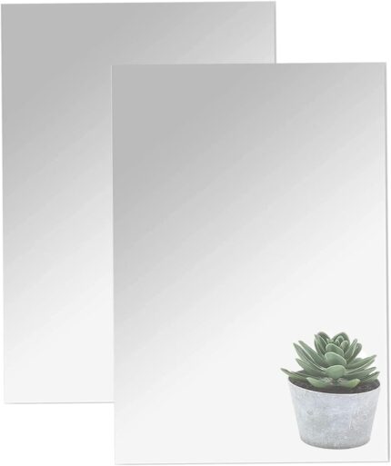 Rectangular Acrylic Mirror Sheets - 2-Pack