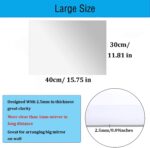Rectangular Acrylic Mirror Sheets - 2-Pack