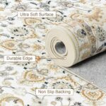 Beige Vintage Floral Area Rug