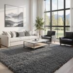 Grey Shag Area Rug