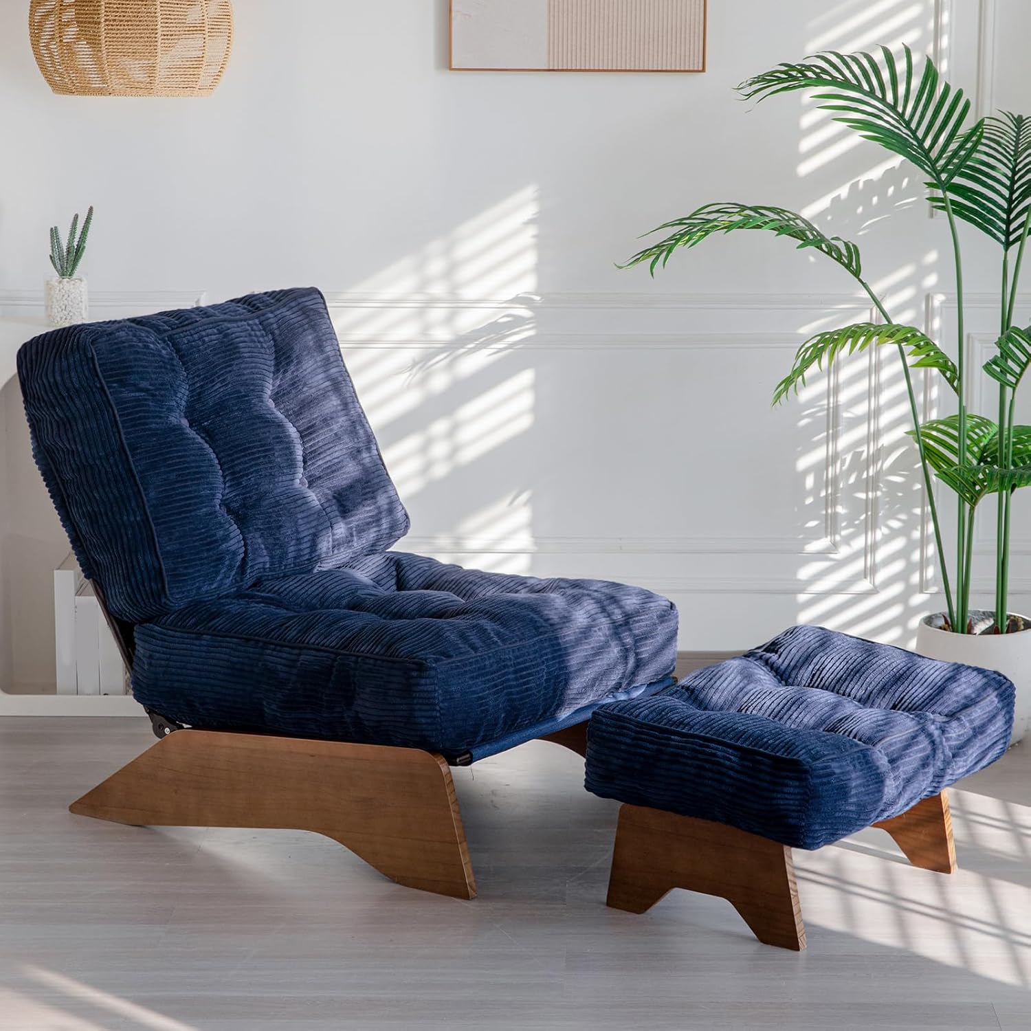 Green Corduroy Accent Chair