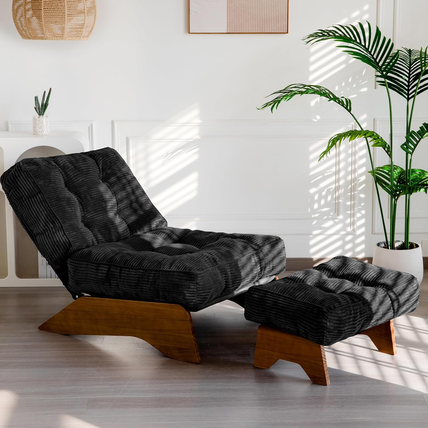 Green Corduroy Accent Chair