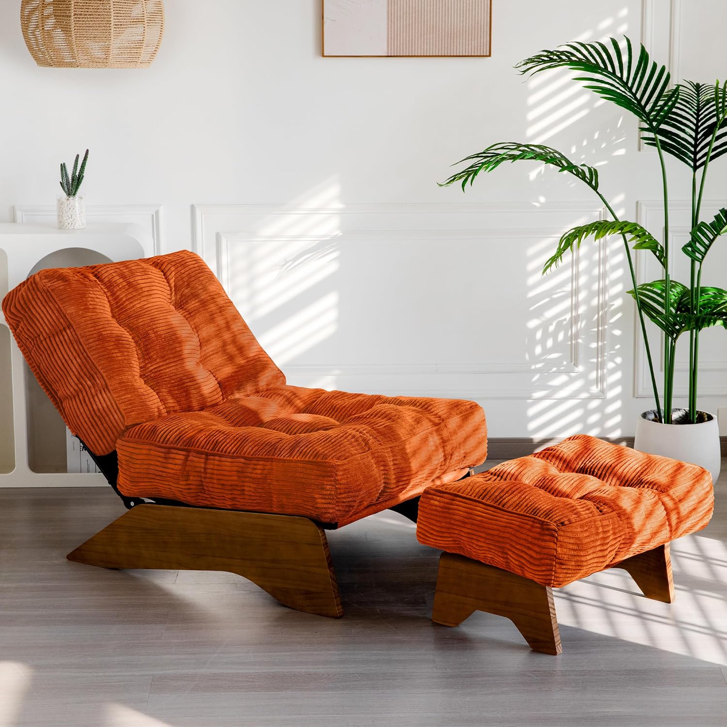 Green Corduroy Accent Chair