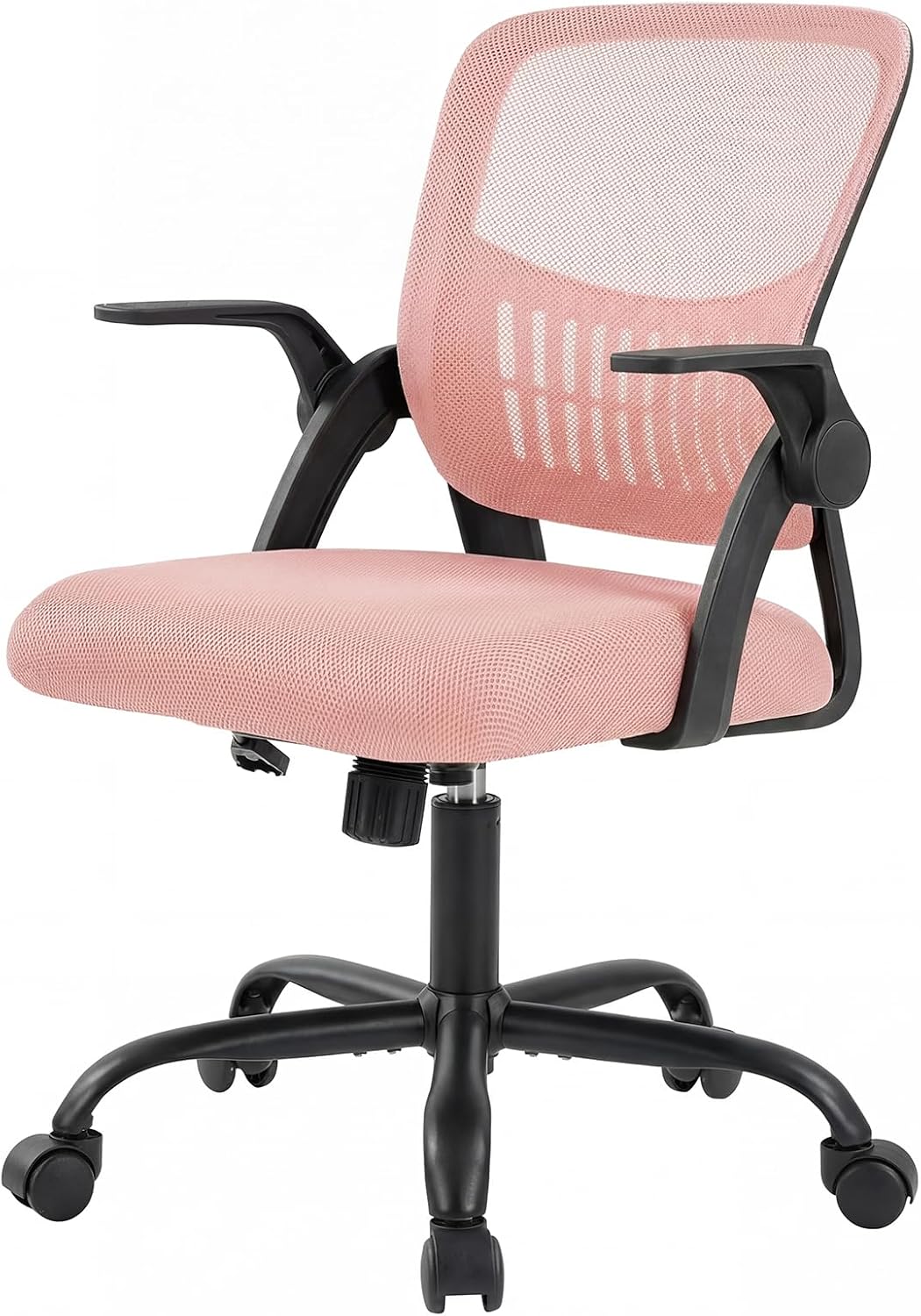 Grey Mesh Office Chair with Lumbar Support