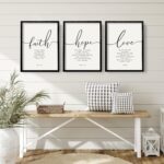 Framed Bible Verse Wall Art - 3-Piece
