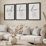 Framed Bible Verse Wall Art - 3-Piece