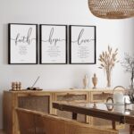 Framed Bible Verse Wall Art - 3-Piece