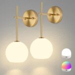 Gold Wireless Wall Sconce - 2-Piece Set
