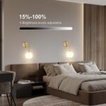 Gold Wireless Wall Sconce - 2-Piece Set