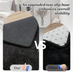 Black Fluffy Shag Rug