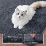 Grey Fluffy Shag Area Rug 8x10
