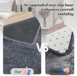 Grey Fluffy Shag Area Rug 8x10