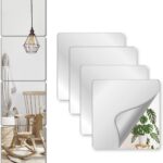 Square Acrylic Mirror Tiles - 4-Pack