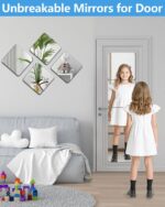Square Acrylic Mirror Tiles - 4-Pack