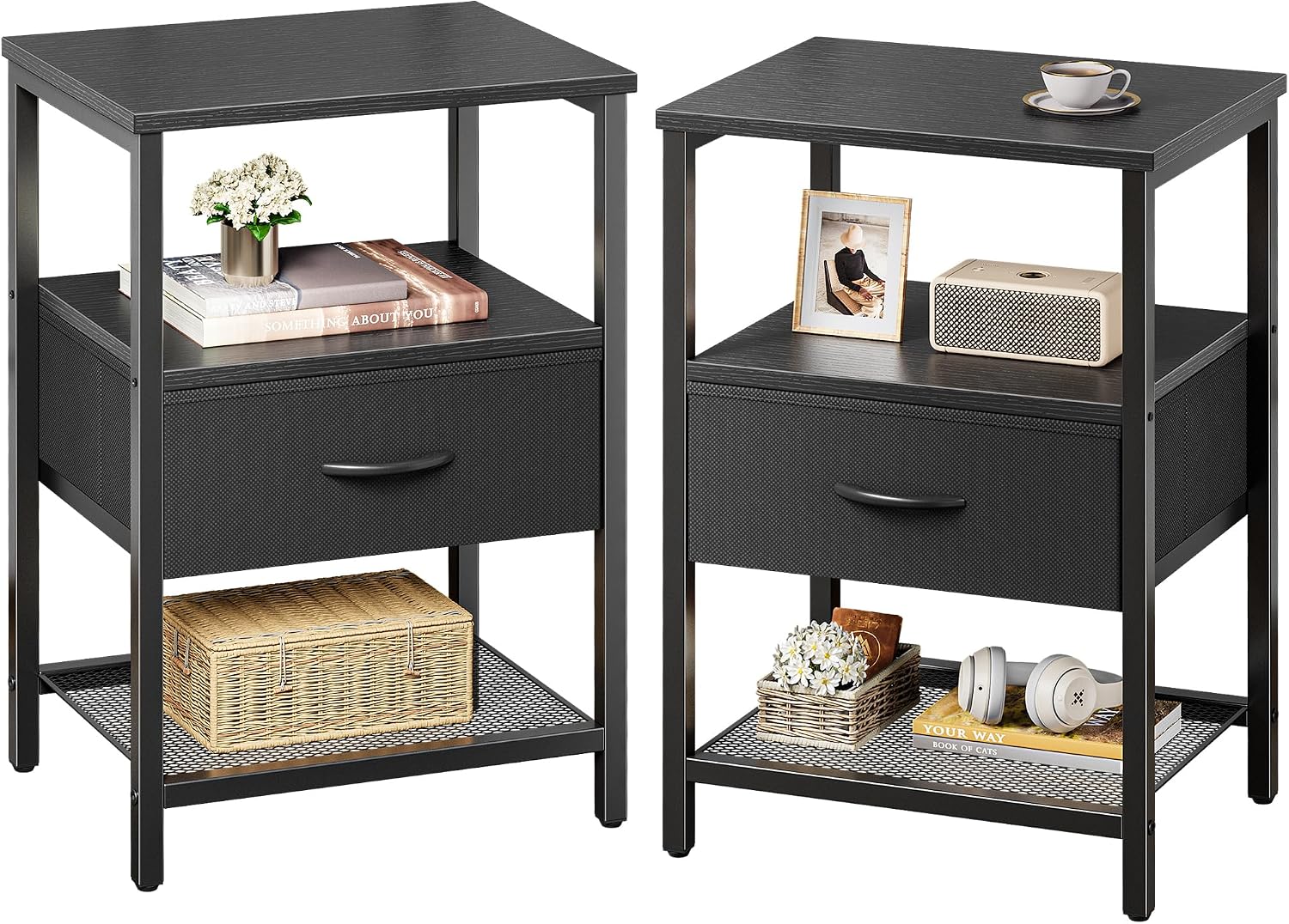 Rustic Brown Nightstand Set