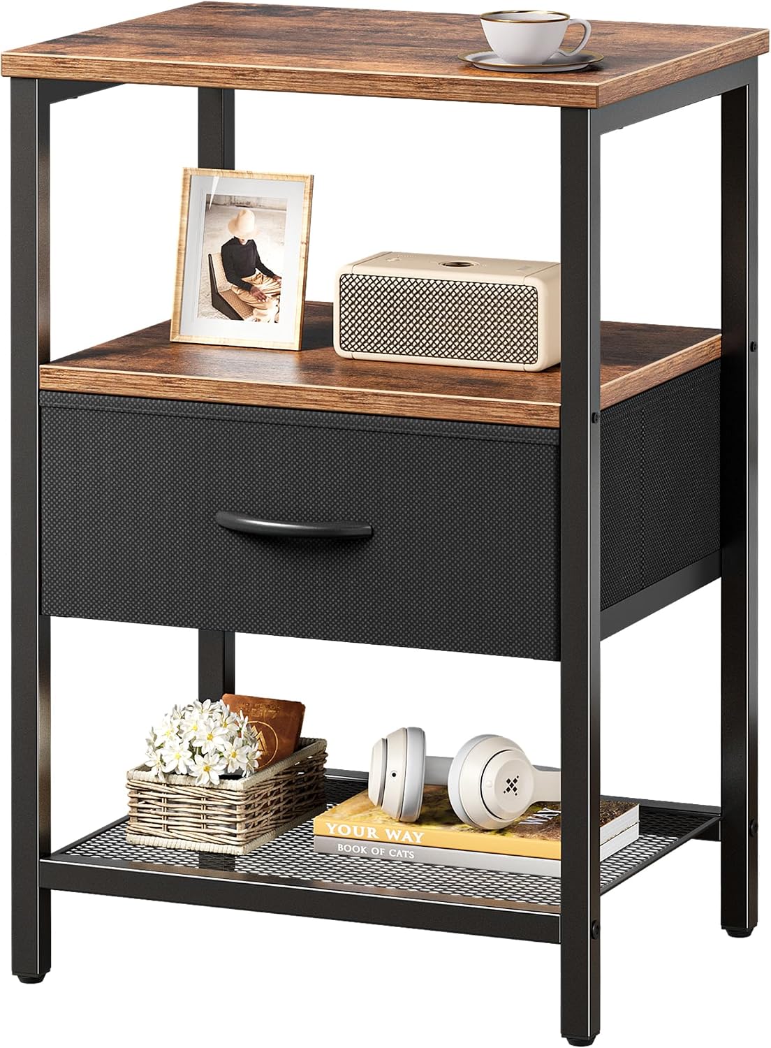 Rustic Brown Nightstand Set