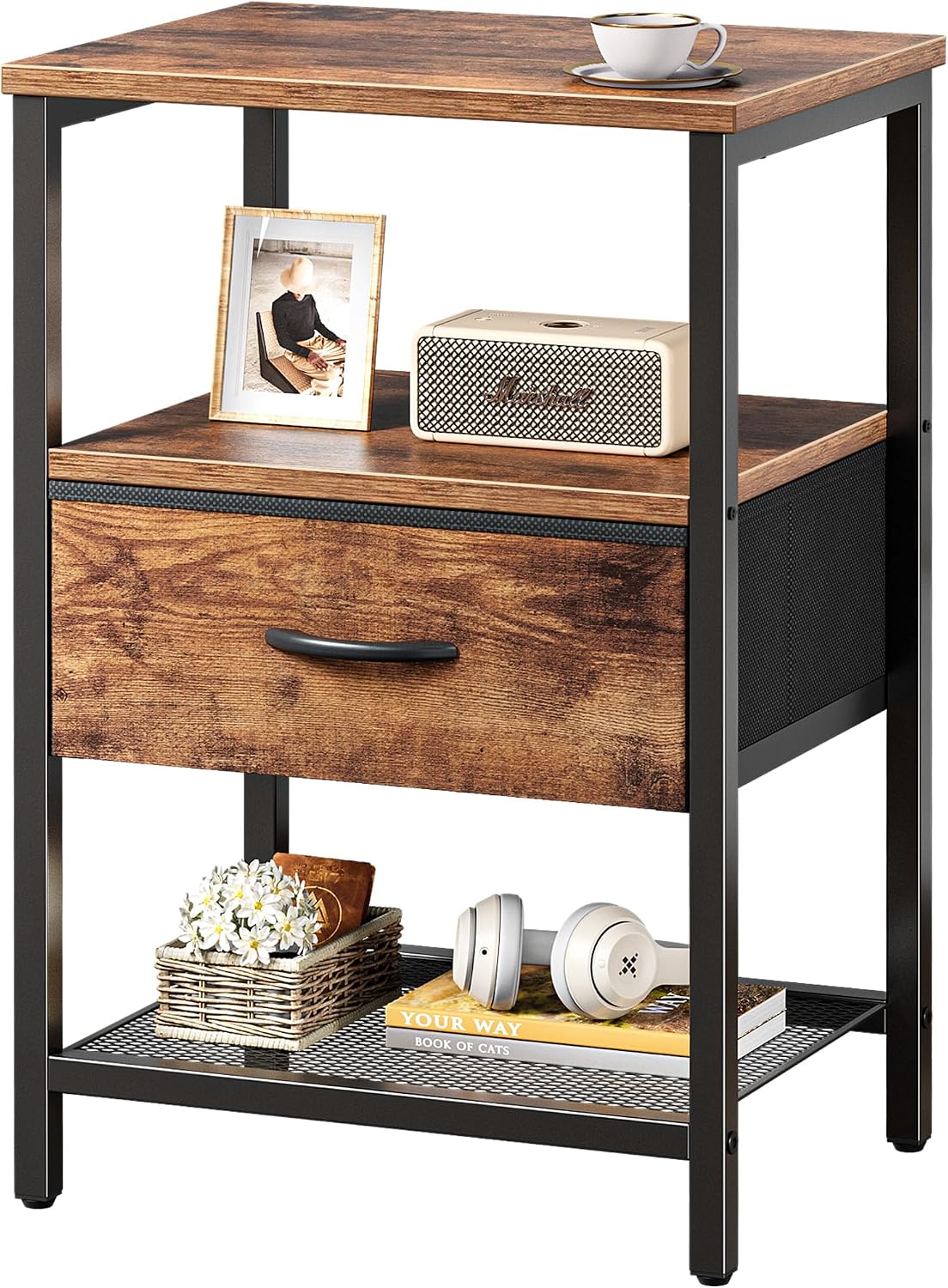 Rustic Brown Nightstand Set