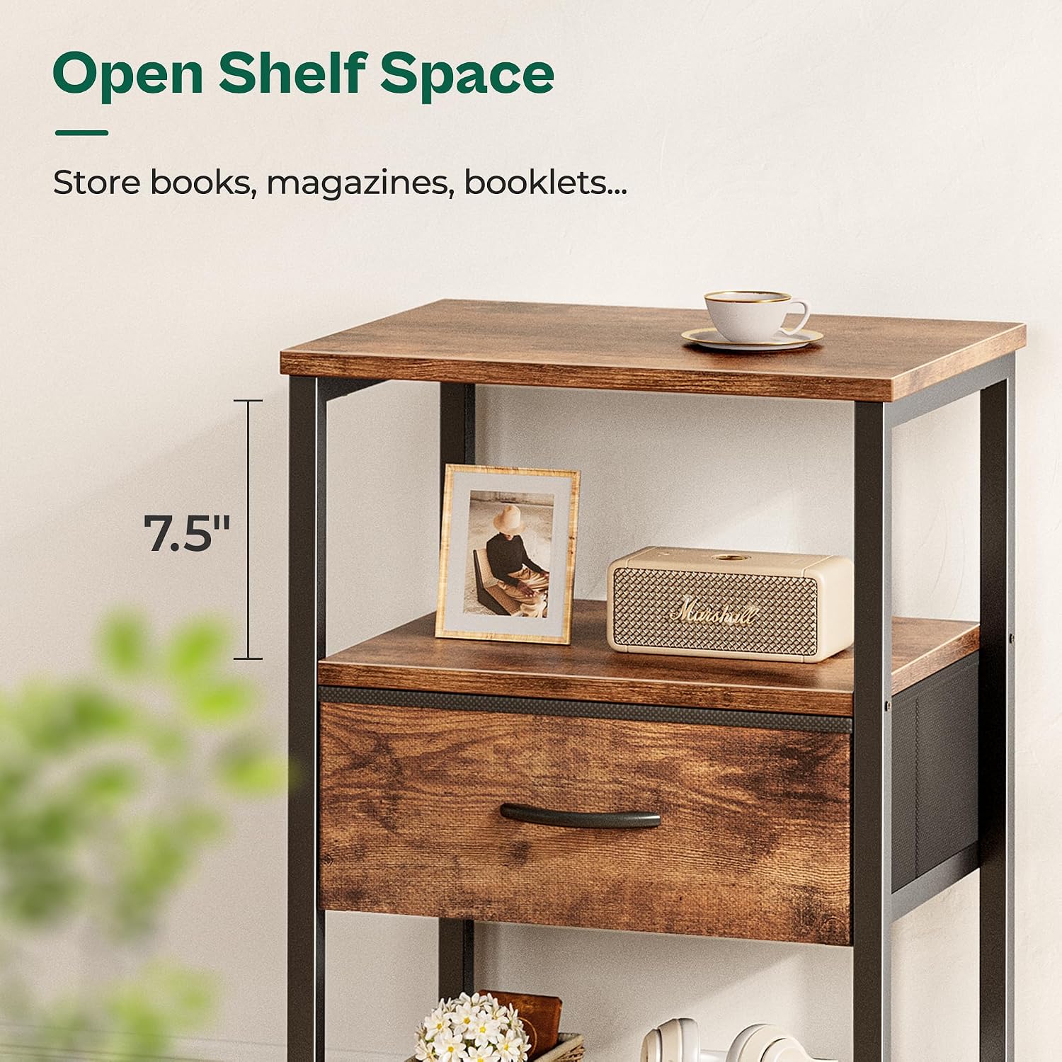 Rustic Brown Nightstand Set