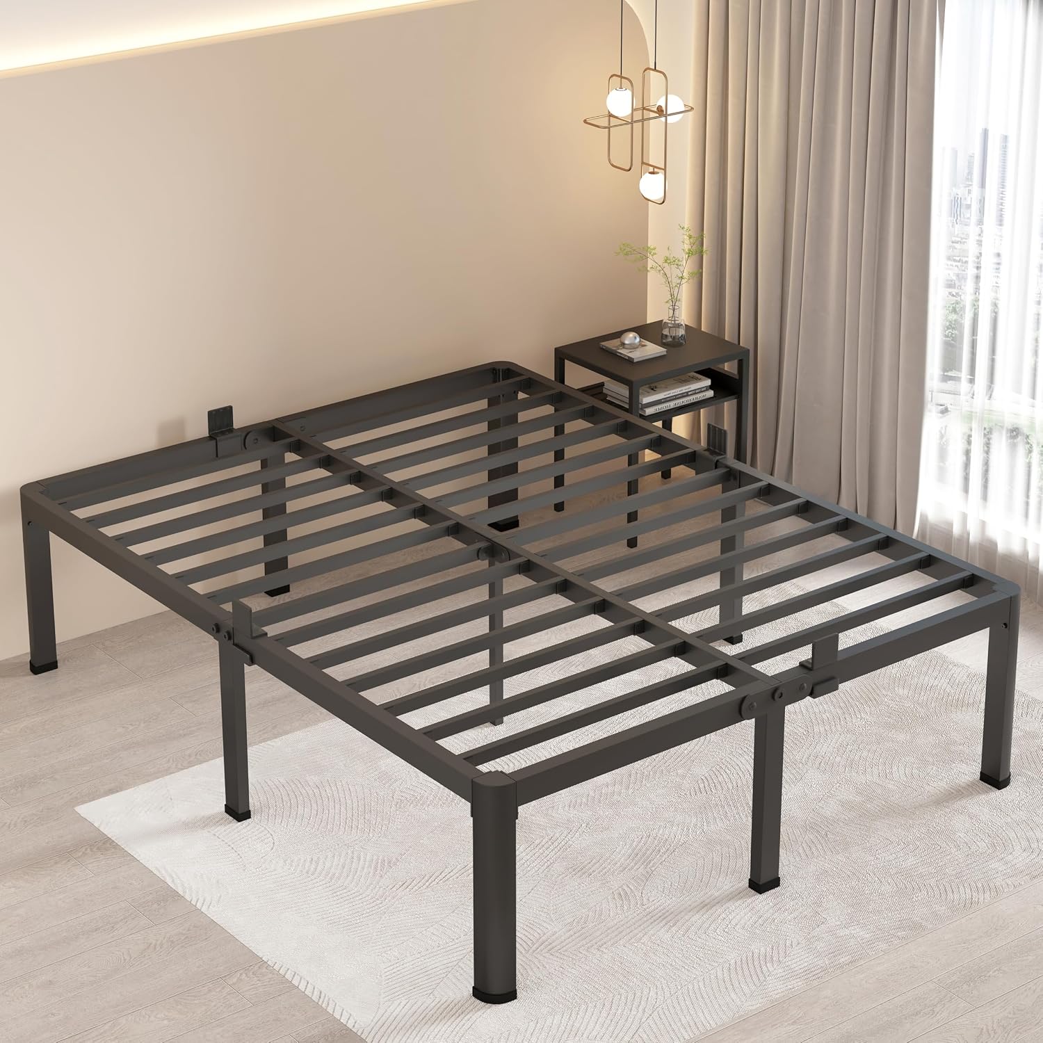Twin Metal Bed Frame with Rounded Corners
