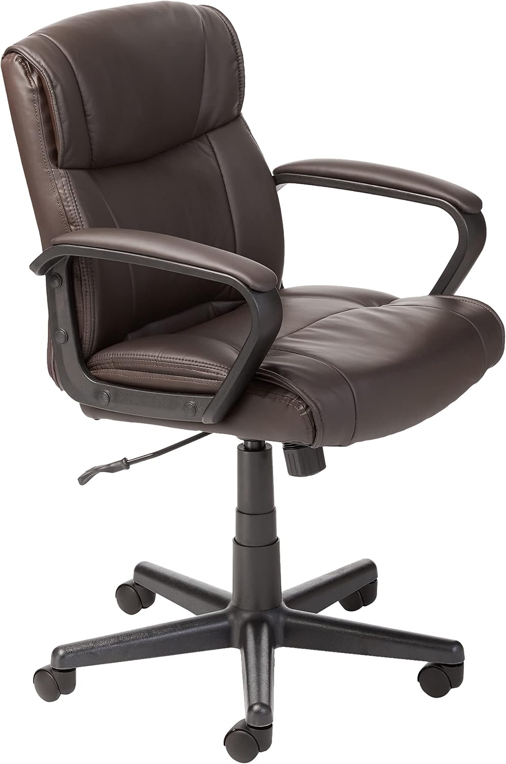 White Faux Leather Office Chair