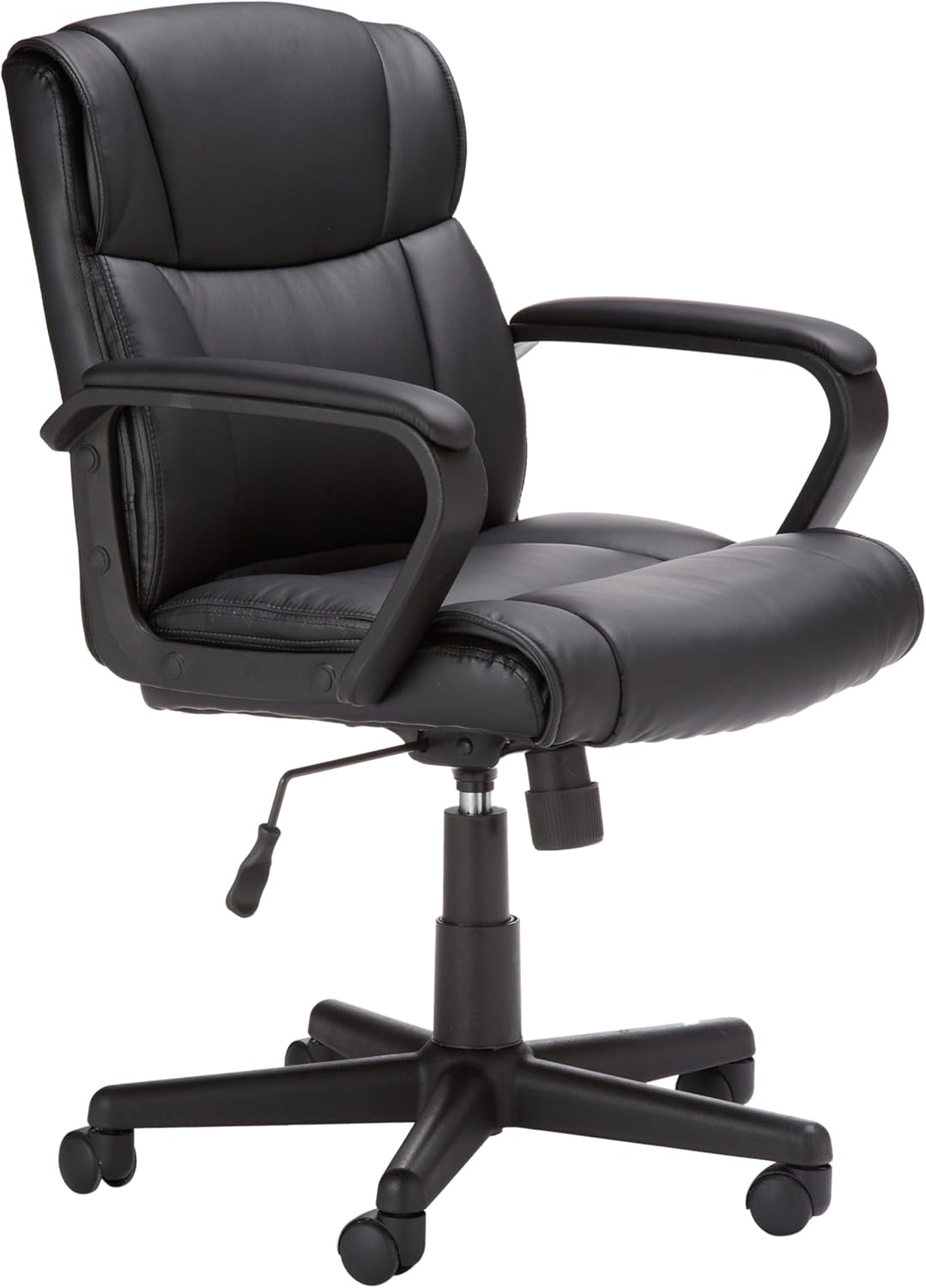 White Faux Leather Office Chair
