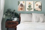 Boho Canvas Wall Art - Abstract - 3-Piece Framed Set